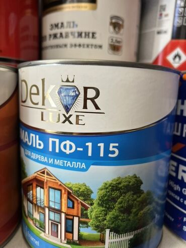 ароматический диффузор: Эмаль ПФ-115 Dekor Luxe - Назначение: для дерева и металла