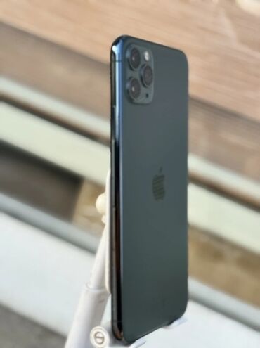 Apple iPhone: IPhone 11 Pro Max, Matte Midnight Green, Zəmanət, Simsiz şarj, Sənədlərlə — 5