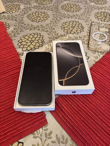 Apple iPhone: IPhone 16 Pro Max, Новый, 256 ГБ, Natural Titanium, Защитное стекло, Чехол, Кабель, 98 % — 2