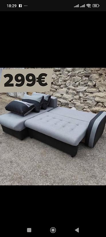 Ugaone garniture: Ugaona garnitura sa ležajem i tabure/ottoman nastavkom - Dimenzije — 12