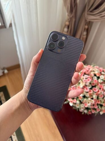 айфон кытайскый: IPhone 14 Pro Max, Колдонулган, 256 ГБ, Deep Purple, Куту, 80 %