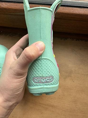 резиновая обувь: Детские оригинальные резиновые сапоги Crocs. Размер 23-24 - Модель — 2