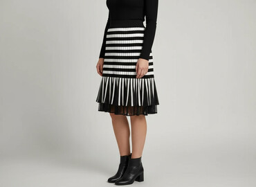 spódnice prążkowane midi: Spódnica damska, rozmiar 3XL