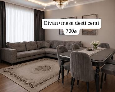 Ev üçün mebel: Acilan bazali divan Acilan masa Birlikdə təcili satilir Qiymət 700 azn — 1
