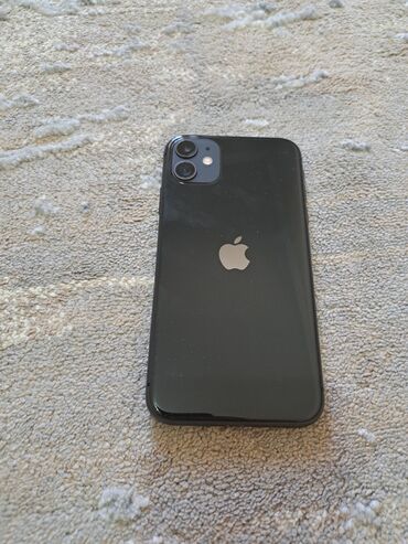 режим 11 с: IPhone 11, Колдонулган, 128 ГБ, Кара, Заряддоочу түзүлүш, Коргоочу айнек, Каптама, 88 %