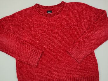 sinsay czerwona bluzki: Sweter, SinSay, S, stan - Dobry