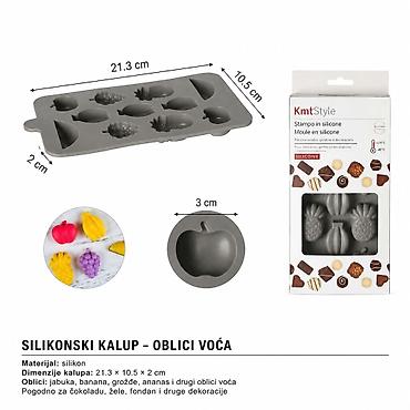 KMT Kalup za čokoladu (u obliku voća) 2416098 Silikonski kalup sa
