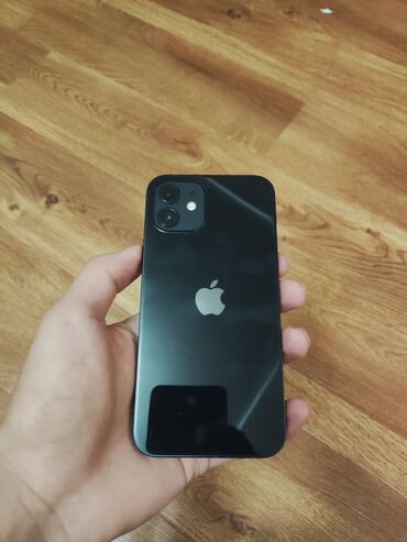 чехол на 12 мини: IPhone 12, Б/у, 64 ГБ, Jet Black, Чехол, 79 %