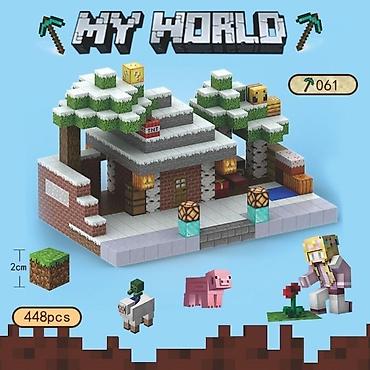 Игрушки: 🧲 Магнитные кубики Minecraft 554 шт + 15 минифигурок- 4300 сом 538 — 4