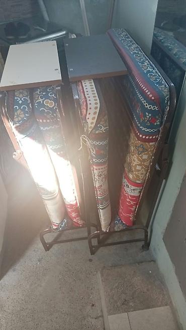 furniture: Qatlanabilən metal çarpayılar – 2 ədəd - Güclü metal karkas — 1