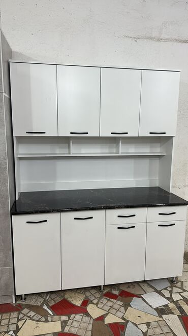 Кухонные гарнитуры: Кухонный гарнитур, Новый, цвет - Белый, ДСП, Бесплатная доставка — 14