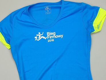 błękitna bluzki: T-shirt, S (EU 36), condition - Fair