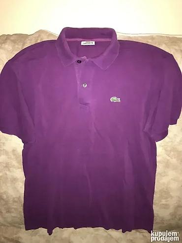 pull and bear jakne: Original Lacoste majica L 100% cotton Ramena 49cm, duzina 75cm lila — 1