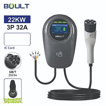GB/T Wallbox 3 faza 32A/22kw ekranlı Divar tipli GBT 3 faza 32A, 7KW