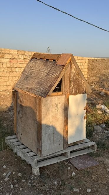 Geyimlər: Taxta və fanerdən hazırlanmış, dam örtüyü olan bu daxma kiçik