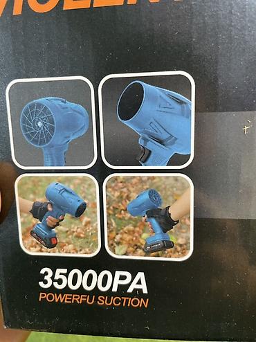 Инструменты: Violent Fan simsiz əl ventilyatoru/blower Xüsusiyyətlər: - 35.000 Pa — 2