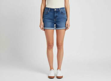czarne szorty damskie jeansowe: H&M, Szorty damskie, rozmiar M