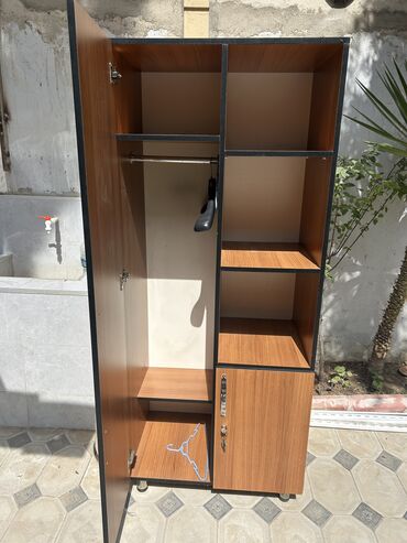 Rəflər: İşlənmiş, Açılan, 1 qapı Düz dolab, Kitab dolabı