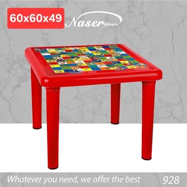 Uşaq masaları: Oğlan və qız üçün, Yeni, Bağça masası, Stulsuz — 11