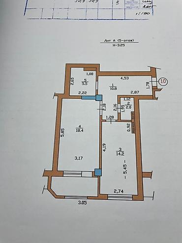 Продажа квартир: 1 комната, 51 м², Ала-Арча ТРЦ Элитка, 5 этаж, Евроремонт — 2