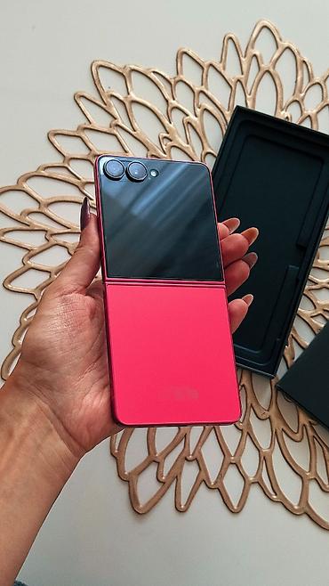samsung z fold 1: Samsung Z Flip, rəng - Qırmızı, İki sim kartlı — 7