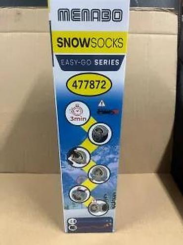 Auto oprema: Menabo Snow Socks – tekstilne navlake za gume (par), veličina XL - — 20