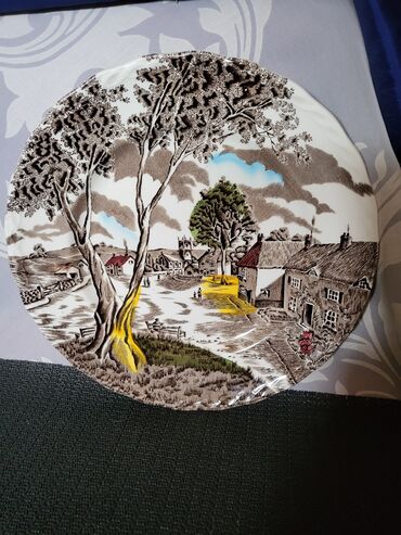 Staro posuđe i escajg: Servis za torte,kolace WH Grindlay Staffordshire Engleska 70te — 10