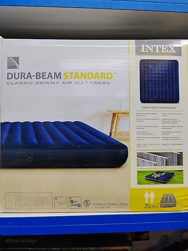 downy: Надувной матрас Intex Dura-Beam Standard Classic Downy - Размер: 183 — 1