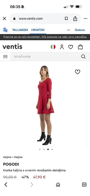 Haljine: GUESS crvena haljina, M veličine na lalafo.rs — 3 Haljine: GUESS crvena haljina, M veličine — 3