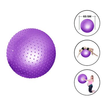 golf topu: Tikanlı pilates topu (65 sm) 🛵