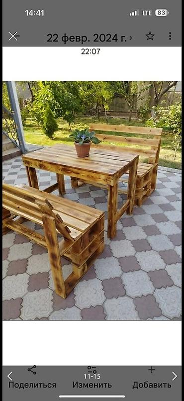 Стол и стул для кафе, Новый, Самовывоз, Платная доставка