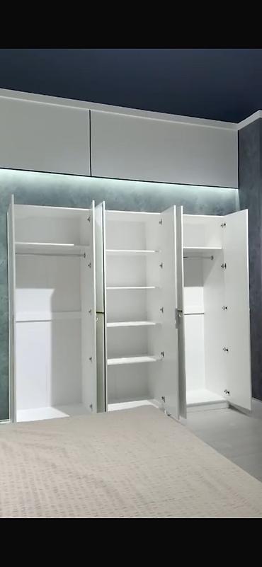 Спальные гарнитуры: Спальный гарнитур, Б/у, Двуспальная кровать, Шкаф, Комод, Италия, Дерево, Самовывоз, цвет - Белый — 7