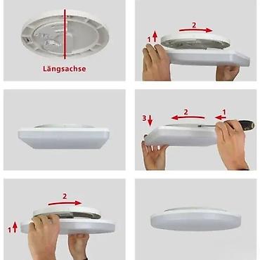 Rasveta: LED plafonska/zidna svetiljka e2 elektro – white² Q - Snaga: 24 W - — 4