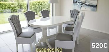 Stilske garniture: Trpezarijski setovi – više modela - Set 1 (prikaz 1 i 4) – 640€: - — 21