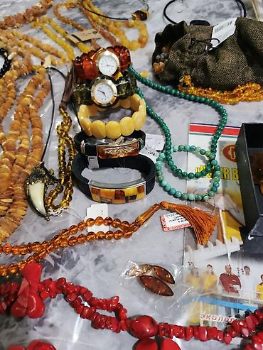 Aksesuarlar: Təbii kəhrəba bəzək əşyaları kolleksiyası - Kəhrəba boyunbağılar — 7