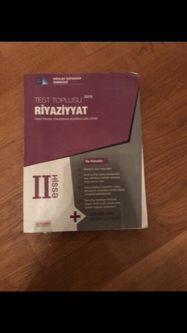 9 cu sinif abituriyent jurnali 2024 pdf yukle: Riyaziyyat fənni üzrə "Test Toplusu" adlı bu kitab, Dövlət İmtahan