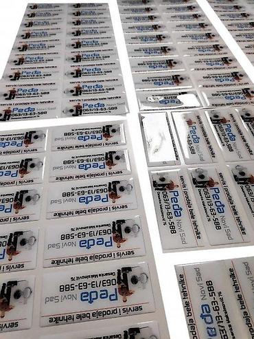 Reklamiranje, štampanje: Izrada REKLAMNIH STIKERA - po vašoj želji - 1187 📌 Opis: Izrada — 16