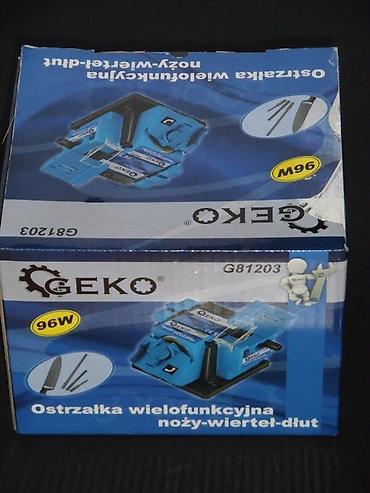 Električne brusilice: GEKO G81203 – multifunkcionalna električna brusilica/oštrač Opis: - — 9