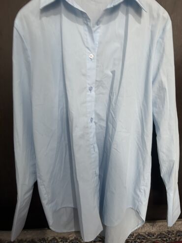 женские классические рубашки: Рубашка, Классическая модель, Оверсайз, Made in KG