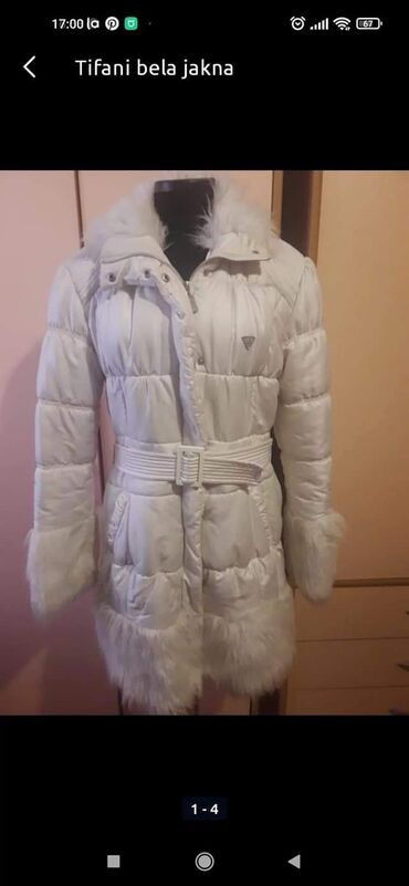 zimske jakne bele: L (EU 40), Sa postavom