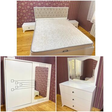 Digər mebel: RumiBazali yataq desti 700₼ satilir .Teze,alinib 1500₼ .Unvan Bineqedi