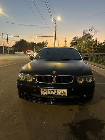 унаа тетиктери: BMW 7 series: 2002 г., 4.4 л, Автомат, Бензин, Седан — 2