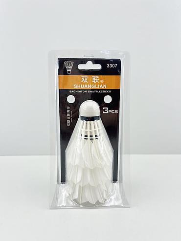 Спорт и отдых: №: 17298 Məhsulun adı: Badminton üçün volan dəsti Shuanglian, ağ, 3 əd — 1