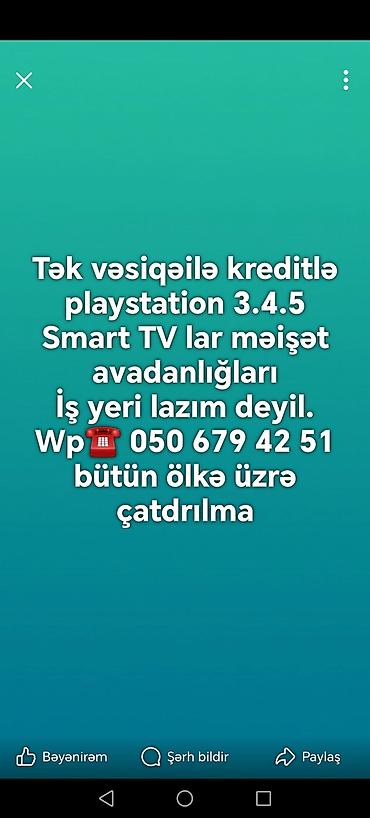 Техника и электроника: Tək şəxsiyyət vəsiqəsi ilə kreditlə istənilən elektronika məhsullarını — 1