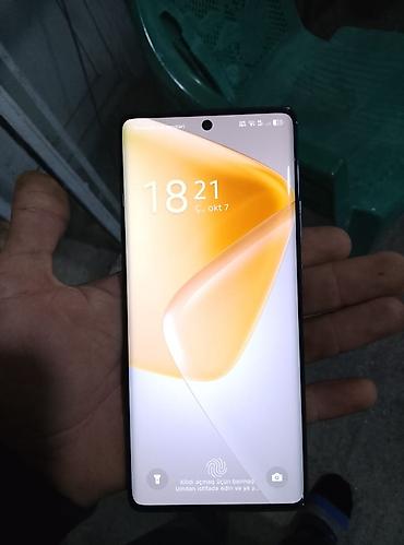 ucuz nokia: İnfinix hot 50pro+ Smartfon – qara/göy tonlarda, nazik korpuslu model — 7