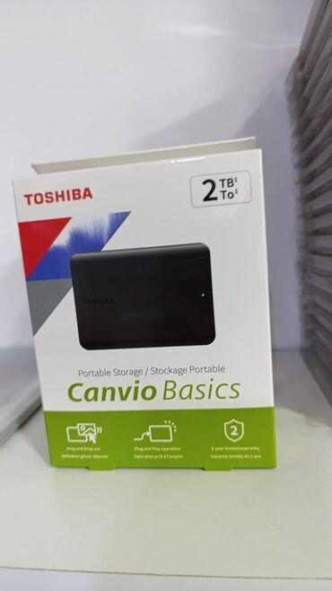 Kompüter ehtiyyat hissələri: Xarici Sərt disk (HDD) Toshiba, 2 TB