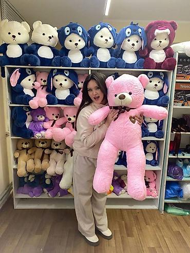 Игрушки: Мишка 1 метр Бесплатная доставка 🧸60 см 1000 сом (Бесплатная — 6