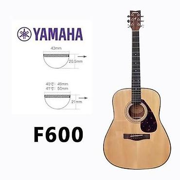 кападастор: Акустическая гитара Yamaha F600 в корпусе dreadnought. Классическая — 2