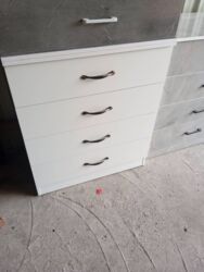 Комоды для одежды: Комод для одежды, Новый, Без зеркала, ЛДСП, цвет - Белый, Платная доставка — 14