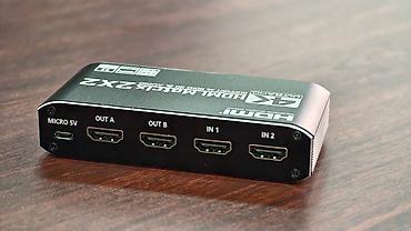 KVM HDMI‑матрица 2x2 с аудио‑экстракцией и поддержкой 4K Функции и